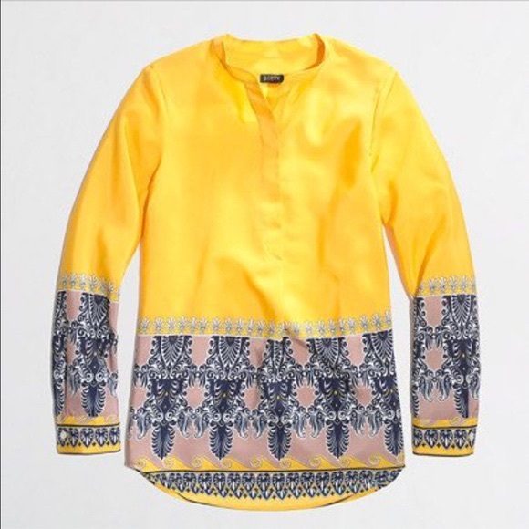J. Crew Tops - 🌻J. Crew Paisley Draped Popover